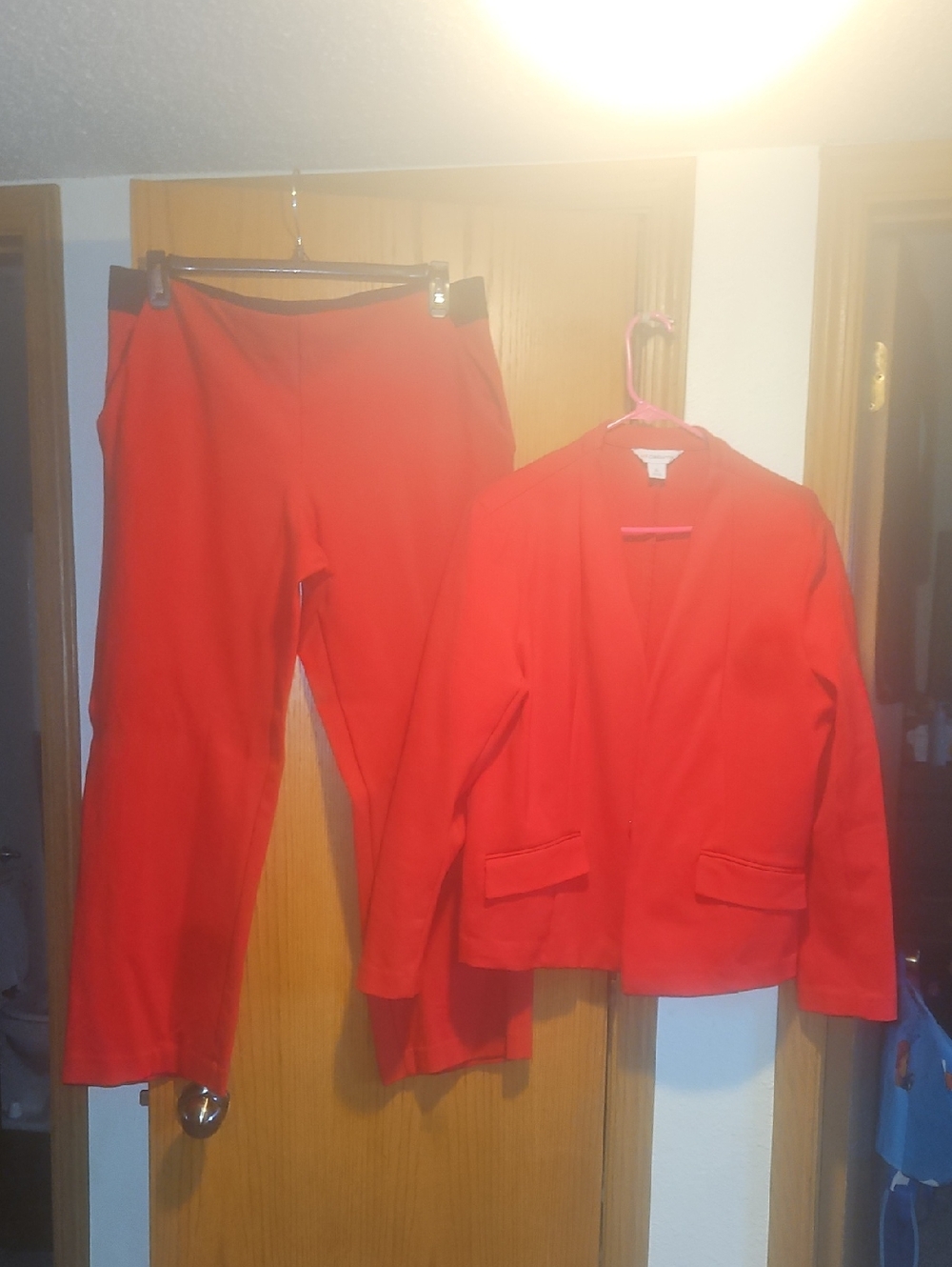 Liz Claiborne Bright Red Women's Blazer and Pants Set
